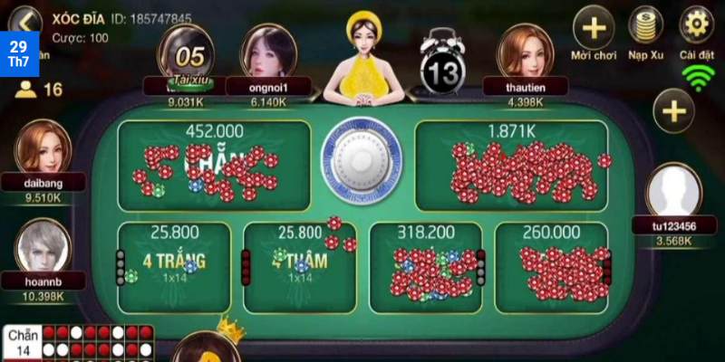 Tìm hiểu về cách thức đặt cược trong bộ môn game Xóc đĩa